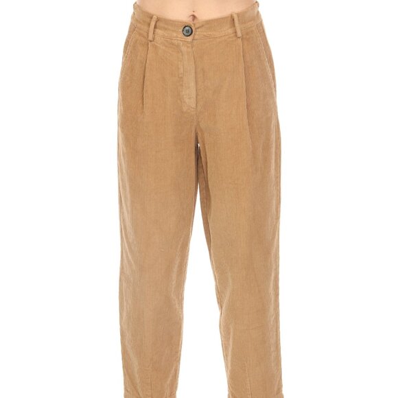 Camel Color Corduroy Pockets Pant - Picture 1 of 8
